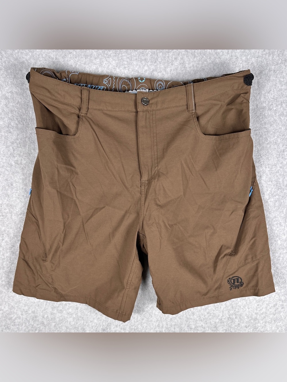 Novara Women's L Padded Mountain Bike Shorts Brown Cycling MTB Chamois Liner